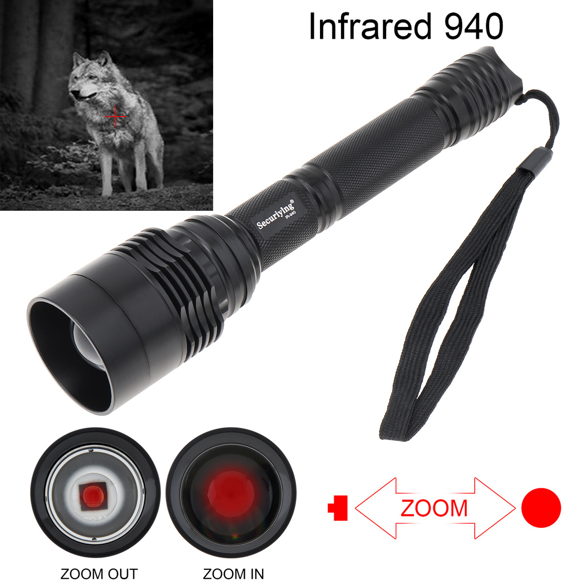 10 واط IR 940nm T50 مصباح يدوي - مراجعة Hunting Thermal Imaging Scope وسعره
