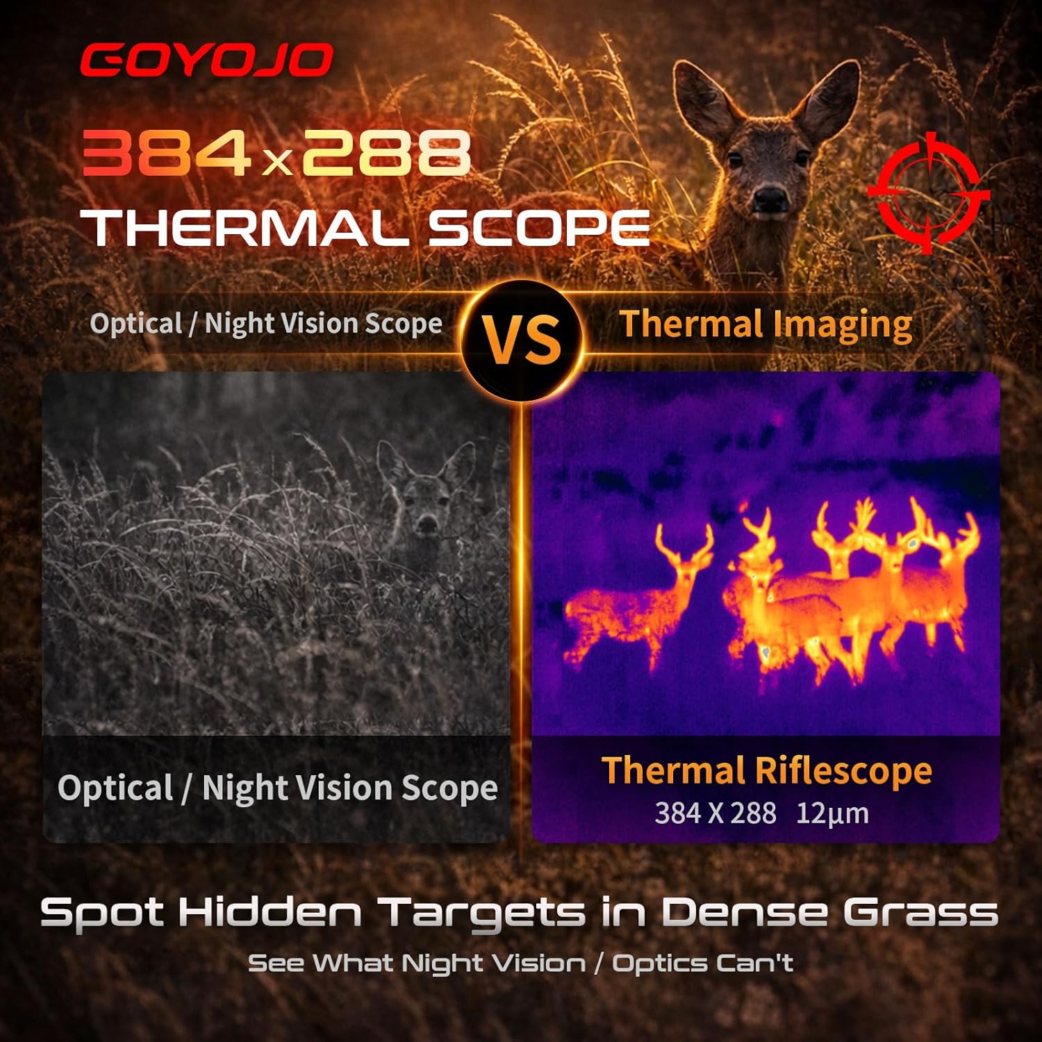 منظار حراري GOYOJO بدقة 384x28 - مراجعة Hunting Thermal Imaging Scope وسعره